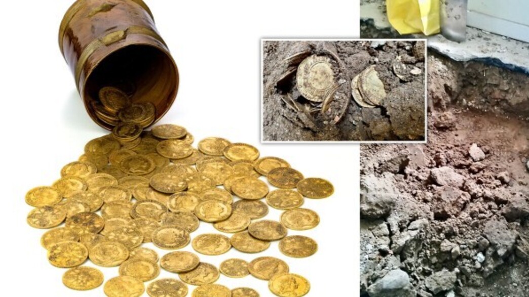 שיפצו את הבית - ומצאו 250,000 פאונד במטבעות עתיקים (צילום: מתוך הרשתות החברתיות לפי סעיף 27א' לחוק זכויות יוצרים)