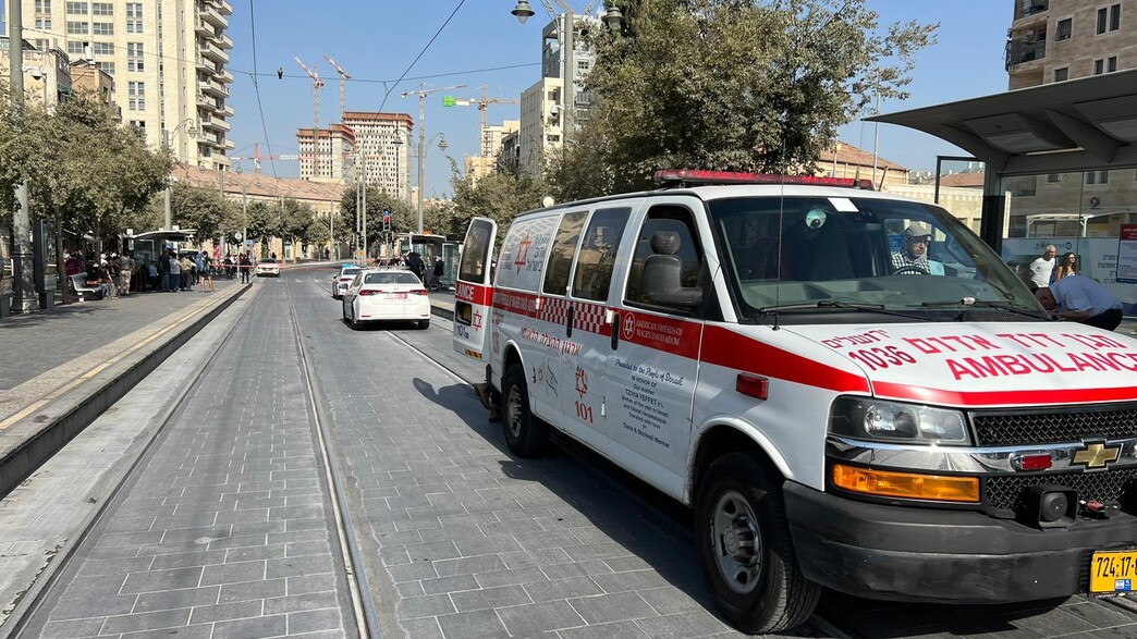 זירת התאונה סמוך לשוק מחנה יהודה בירושלים