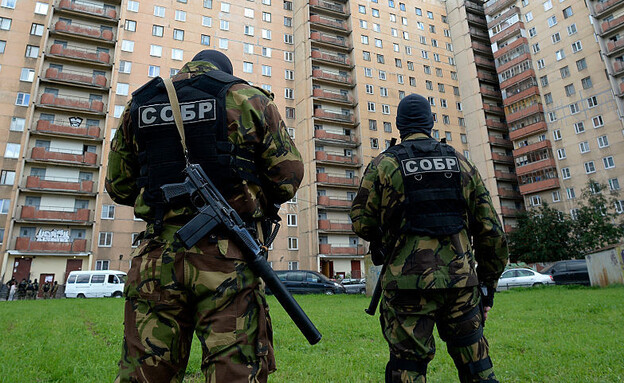 כוח מיוחד של רוסיה (צילום: OLGA MALTSEVA/AFP/GettyImages)