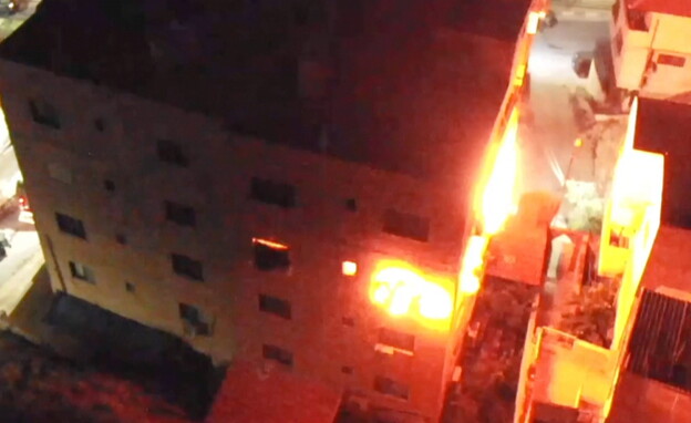 רגעי פיצוץ בית המחבל שביצע את הפיגוע בדיזנגוף