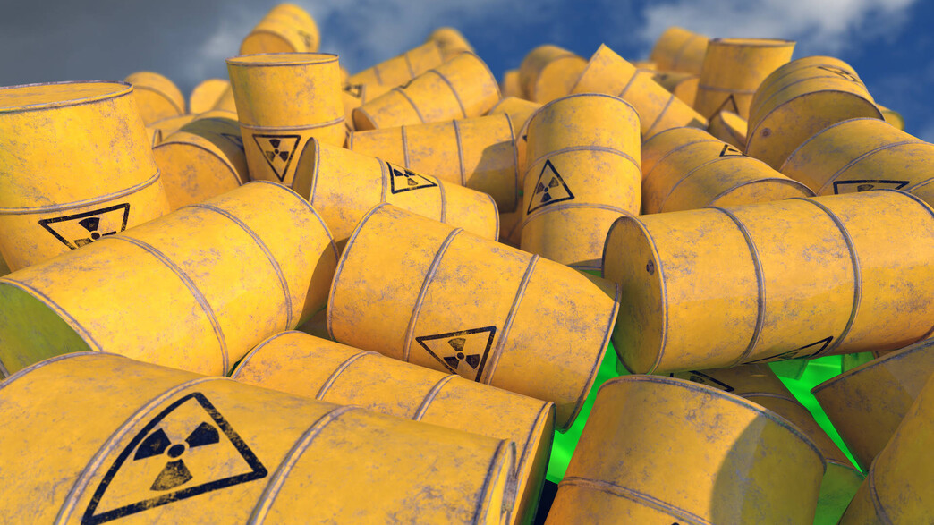 חביות רדיואקטיביות. אילוסטרציה