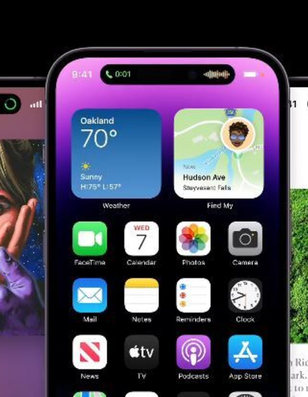 אייפון 14 פרו, האי הדינמי