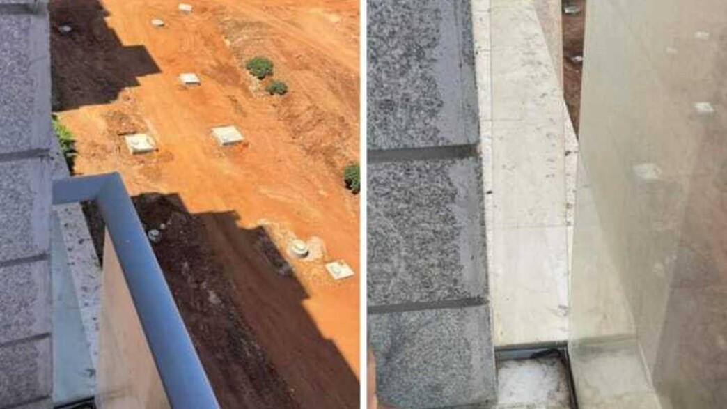 זכוכית החלון נפלה והתינוק כמעט נפל