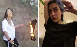 נשים איראניות במחאה על מות האישה שנעצרה באיראן