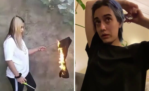 נשים איראניות במחאה על מות האישה שנעצרה באיראן