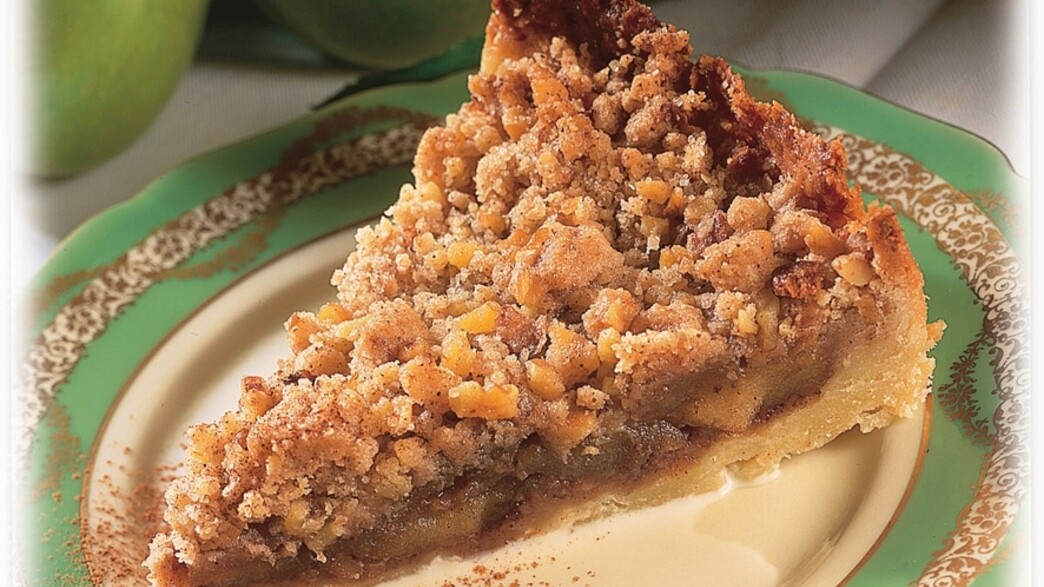 עוגת תפוחים עם פירורים