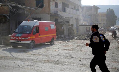 אמבולנס בסוריה מוכת המלחמה (צילום: Reuters)