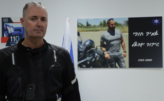 אמיר ברקוביץ, שוטר ביחידת האופנוענים של אמיר חורי  (צילום: דוברות המשטרה)