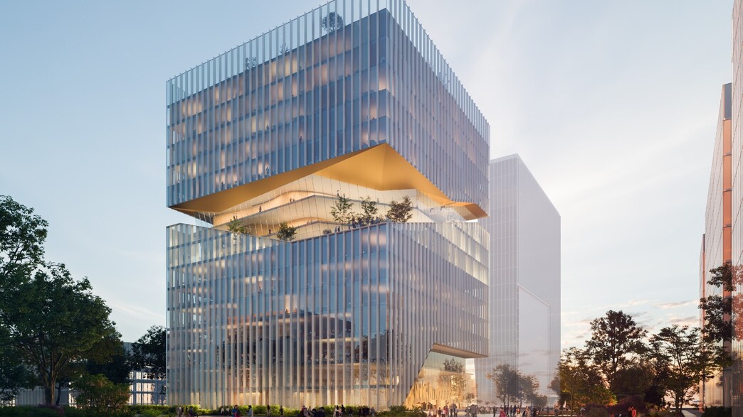 הדמיית הפרויקט שייבנה על הקרקע