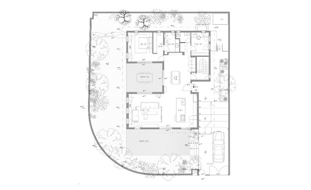 בית בצופית, עיצוב יוני פרידמן ומלי מנדל, תוכנית - 3 (שרטוט: יוני פרידמן)