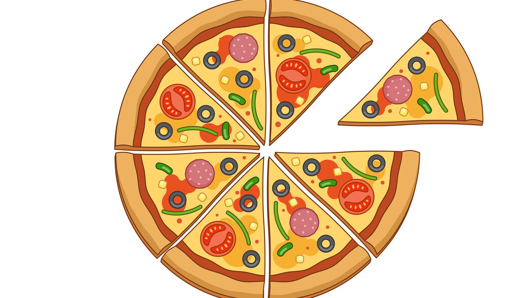 פיצה חתוכה לשמונה חתיכות פיצה חתוכה לשמונה חתיכות