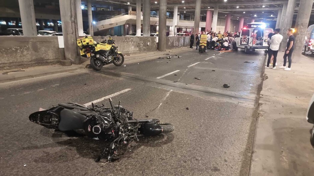 זירת התאונה הקטלנית בתל אביב