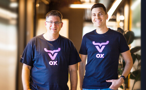 מייסדי OX: ניצן זיו (מנכ"ל) וליאור ארצי (מנהל מוצר) (צילום:   Shelly Brail, יחצ)
