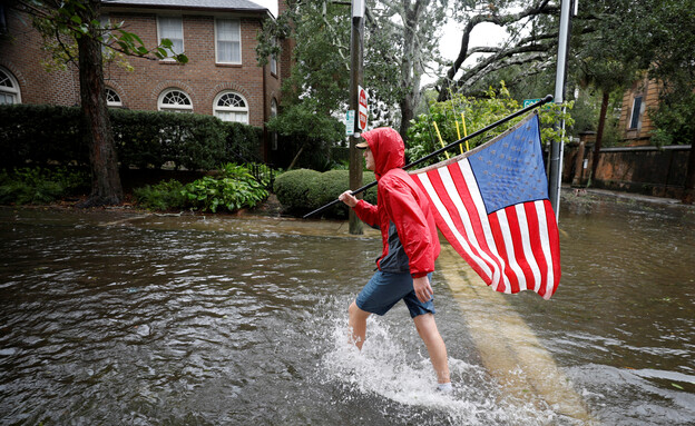 הסופה איאן בדרום קרוליינה (צילום: רויטרס)