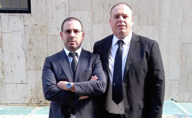 עורכי הדין דניאל טולדו ואיתן סבג, פרקליטיו של אבנר הררי (צילום: באדיבות המצולמים)