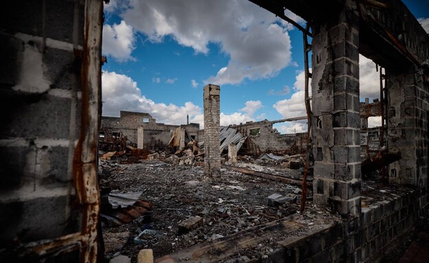 ממדי ההרס בעיר לימן שבאוקראינה