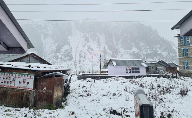 סופת שלגים בנפאל (צילום: באדיבות המצלם)