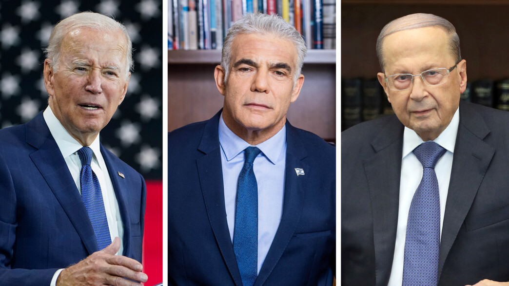 מישל עאון, נשיא לבנון, ג'ו ביידן ויאיר לפיד