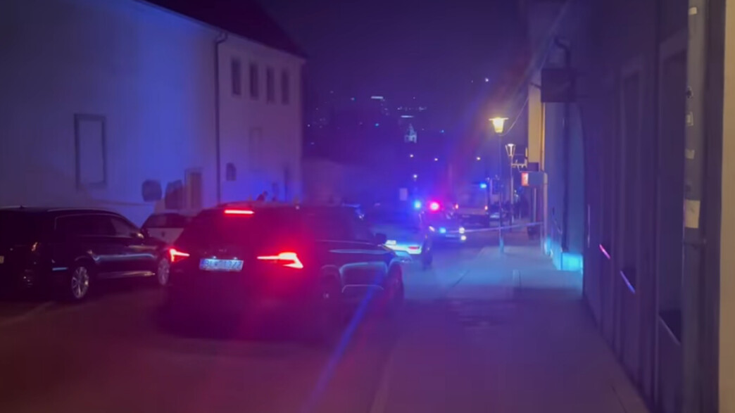 זירת הירי בסלובקיה (צילום: SME, Youtube)