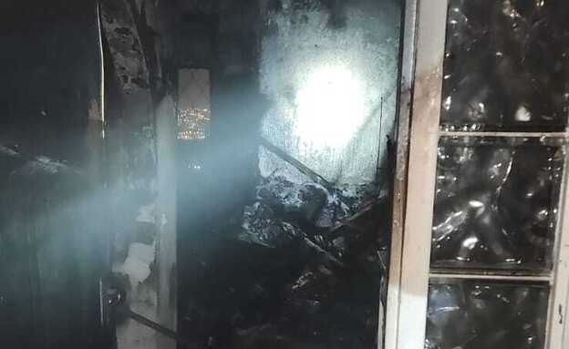 בת 80 נספתה בשרפה בביתה בקריית טבעון (צילום: כבאות והצלה)