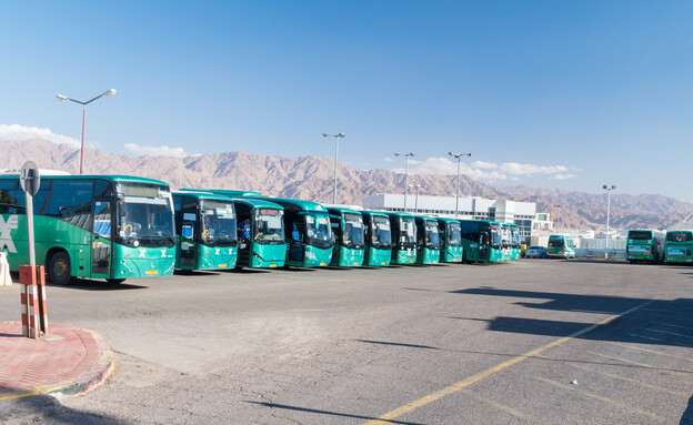 אוטובוסים באילת (צילום: 123RF‏)