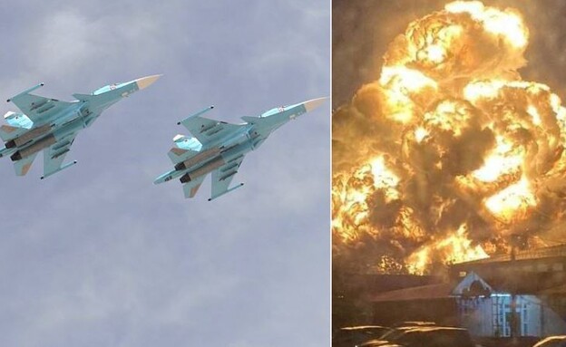 מטוס רוסי התרסק לתוך בניין (צילום: לפי סעיף 27א' לחוק זכויות יוצרים | RIA Novosti/Getty Images)