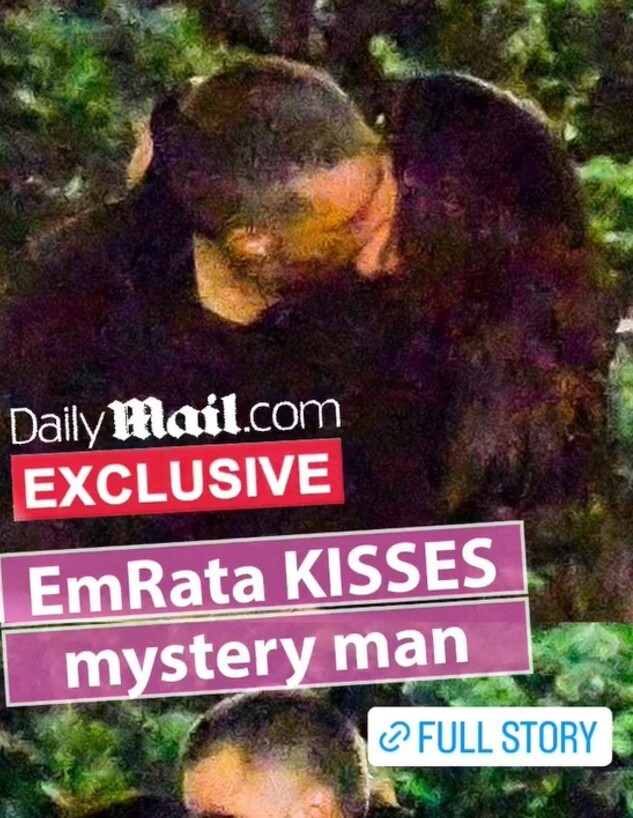 אמרטה בנשיקה לוהטת עם גבר חדש (צילום: instagram)