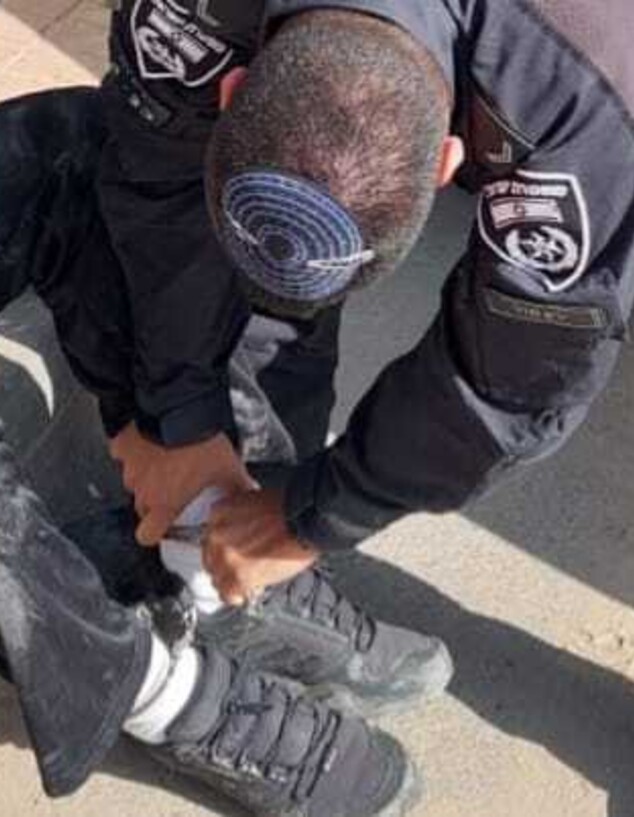 מעצר בני העדה הבדואית שאיימו על בעל מאפייה בבאר שב (צילום: משטרת ישראל)