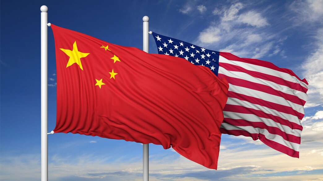 דגל סין, דגל ארה"ב (צילום: Gts, shutterstock)