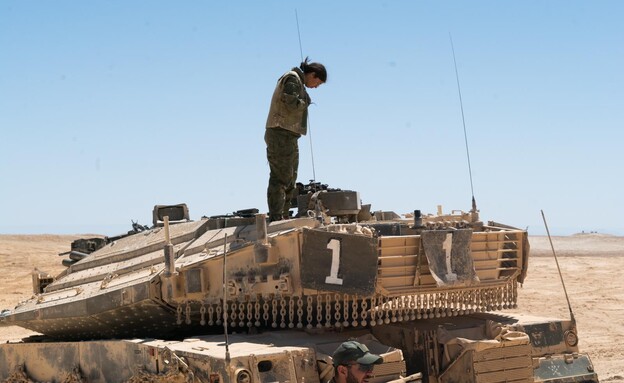לוחמות הטנקים בחיל הגנת הגבולות (צילום: דובר צה"ל)