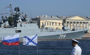 ספינת הצי (צילום: KIRILL KUDRYAVTSEV/AFP/GettyImages)