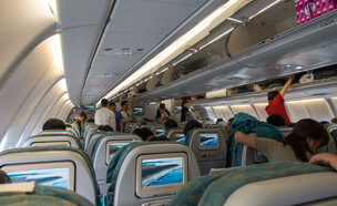 תא נוסעים מטוס (צילום: LeQuangNhut, shutterstock)