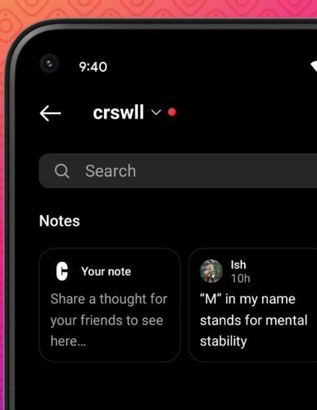 NOTES באינסטגרם