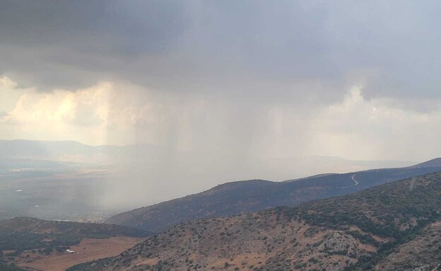 מראה חורפי מתצפית הגן הלאומי מבצר נמרוד (צילום: שלומי עמרן, רשות הטבע והגנים)