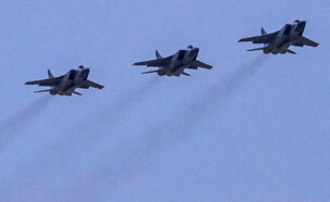 המטוסים בשמי המדינה (צילום: URI KADOBNOV/AFP/GettyImages)