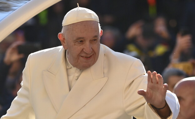 האפיפיור פרנציסקוס במיסת יום ראשון (צילום: Stefano Guidi/Getty Images)