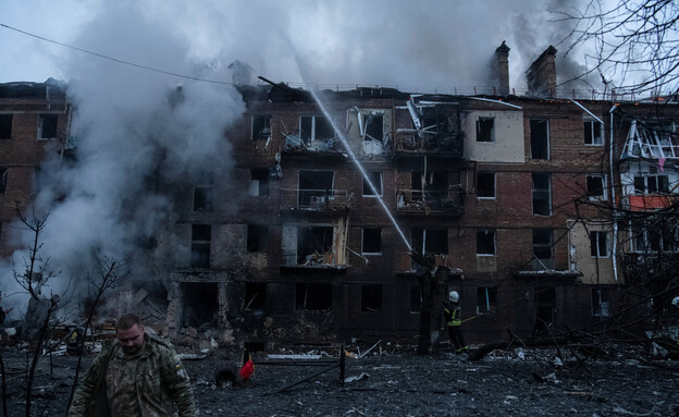 מתקפה באוקראינה (צילום: רויטרס)
