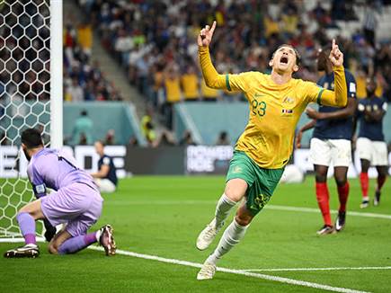 השער שהכניס את צרפת להלם לא הספיק לאוסטרלים (Getty)