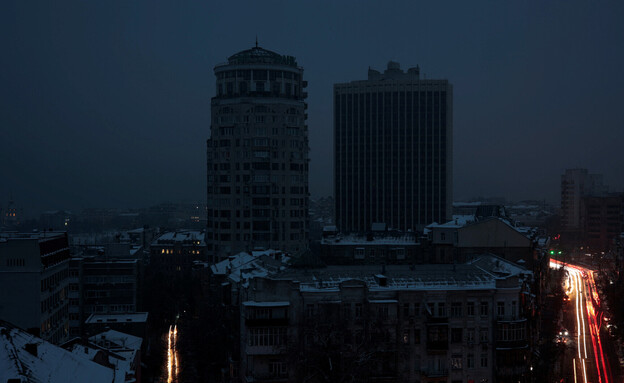 חושך באוקראינה (צילום: רויטרס)