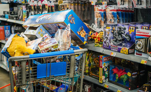 קונים בבלאק פרידיי בחנות צעצועים בטקסס (צילום: Brandon Bell, Getty Images)