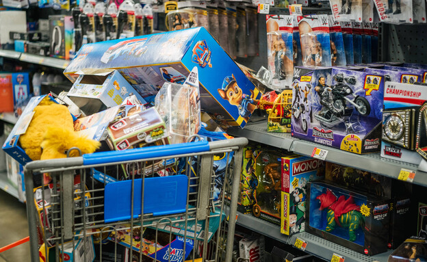 קונים בבלאק פרידיי בחנות צעצועים בטקסס (צילום: Brandon Bell, Getty Images)