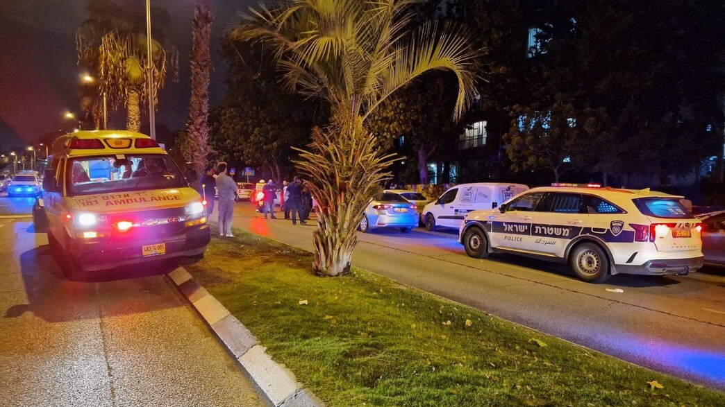 זירת האירוע בתל אביב