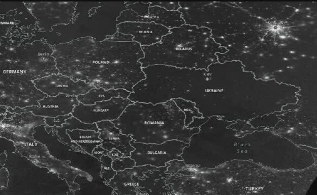 תמונות לווין של נאס"א: משבר האנרגיה באוקראינה (צילום: NASA‏, רויטרס)