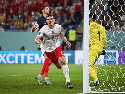 כריסטנסן הצליח לאזן זמנית ולתת לדנמרק תקווה (Getty)