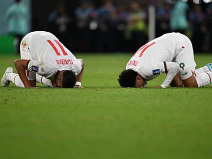 והמרוקאים חגגו שער נוסף בדרך לניצחון (Getty)