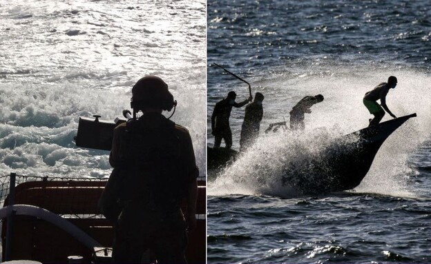 חיל הים סיכל הברחה לעזה (צילום: SAID KHATIB/AFP/GettyImages | שי לוי)