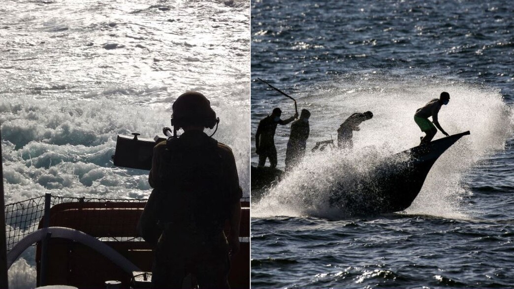 חיל הים סיכל הברחה לעזה (צילום: SAID KHATIB/AFP/GettyImages | שי לוי)