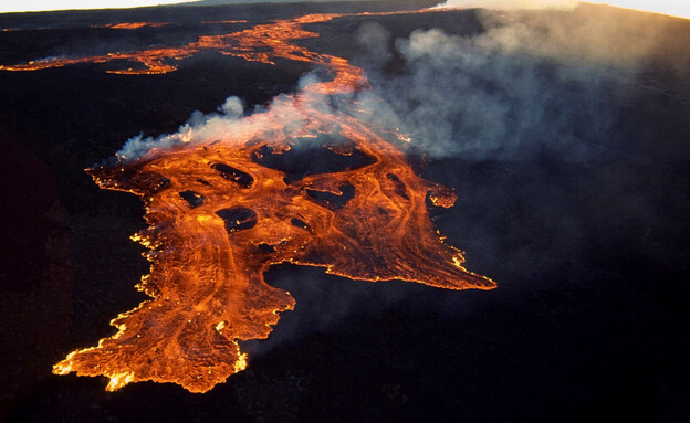 הר הגעש מאונה לואה, הוואי 1984 (צילום: רויטרס)