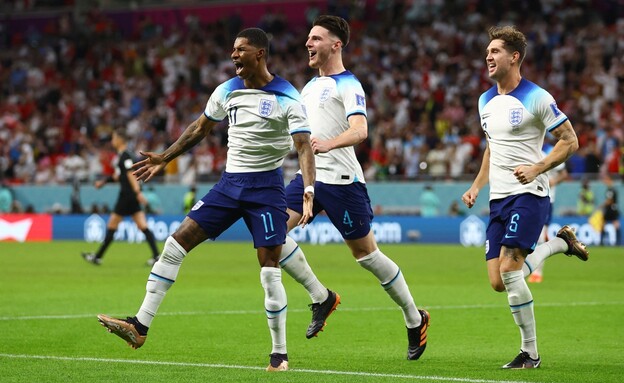 מונדיאל 2022: אנגליה חוגגת מול ווילס (צילום: רויטרס)