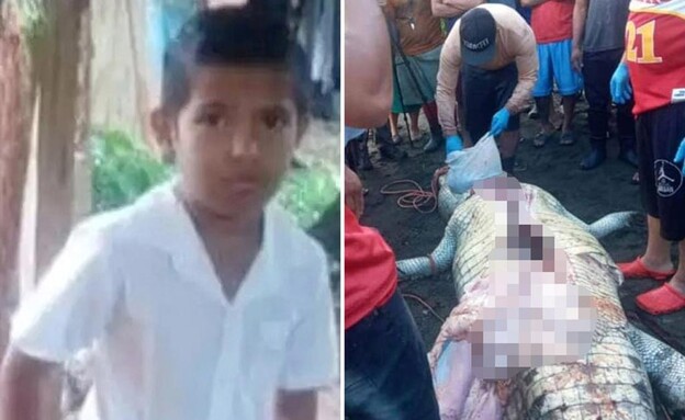 הילד נעלם בנהר, ושרידי גופתו נמצאו בקיבת הקרוקודיל (צילום: מתוך הרשתות החברתיות לפי סעיף 27א' לחוק זכויות יוצרים)